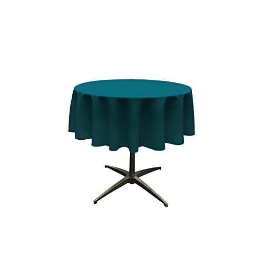 LA Linen Popeline, runde Tischdecke, Polyester, Dunkles Blaugrün, 139 cm LA Linen Popeline, runde Tischdecke, Polyester, Dunkles Blaugrün, 139 cm von LA Linen