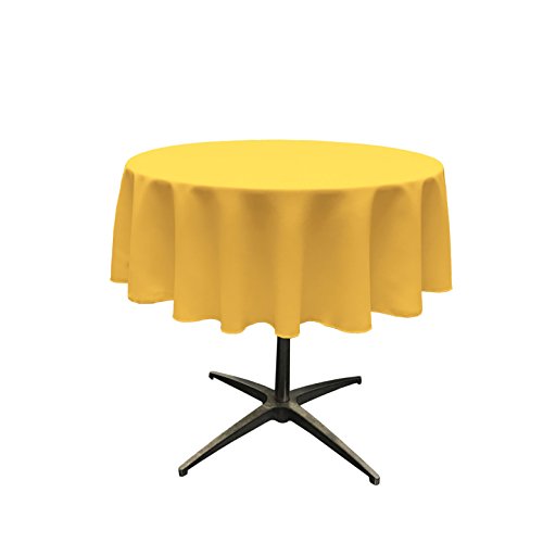 LA Linen Popeline, runde Tischdecke, Polyester, dunkelgelb, 139 cm LA Linen Popeline, runde Tischdecke, Polyester, dunkelgelb, 139 cm von LA Linen