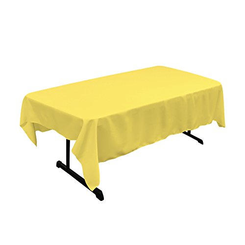 LA Linen Tischdecke, Polyester-Popeline, rechteckig, 60 x 90 cm, Hellgelb LA Linen Tischdecke, Polyester-Popeline, rechteckig, 60 x 90 cm, Hellgelb von LA Linen