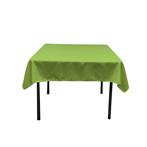 LA Tischdecke, Leinen, Polyester, Popeline, quadratisch Casual 58" x 58" Lime von LA Linen