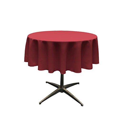 LA Linen Poplin Tablcloth Runde Tischdecke aus Polyester-Popeline, 147 cm, Cranberry, 58 inch (Round) LA Linen Poplin Tablcloth Runde Tischdecke aus Polyester-Popeline, 147 cm, Cranberry, 58 inch (Round) von LA Linen