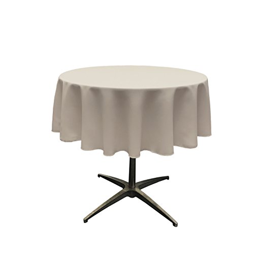 La Leinen Polyester Popeline Tischdecke rund, Polyester, Grey Light, 147,32 cm La Leinen Polyester Popeline Tischdecke rund, Polyester, Grey Light, 147,32 cm von LA Linen