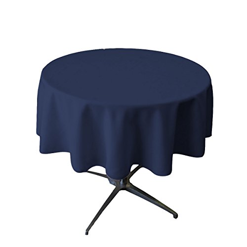 La Leinen Polyester Popeline Tischdecke rund, Polyester, Navy, 147,32 cm La Leinen Polyester Popeline Tischdecke rund, Polyester, Navy, 147,32 cm von LA Linen