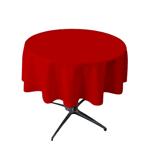 LA Linen Poplin Tablcloth Runde Tischdecke aus Polyester-Popeline, 147 cm, Rot, 58 inch (Round) LA Linen Poplin Tablcloth Runde Tischdecke aus Polyester-Popeline, 147 cm, Rot, 58 inch (Round) von LA Linen