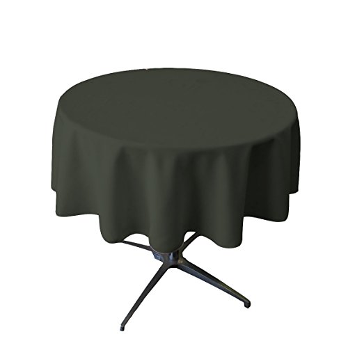 La Leinen Polyester Popeline Tischdecke rund, Polyester, schwarz, 147,32 cm La Leinen Polyester Popeline Tischdecke rund, Polyester, schwarz, 147,32 cm von LA Linen