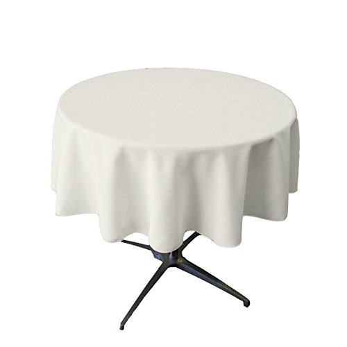 La Leinen Polyester Popeline Tischdecke rund, Polyester, weiß, 147,32 cm La Leinen Polyester Popeline Tischdecke rund, Polyester, weiß, 147,32 cm von LA Linen
