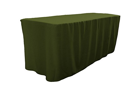 La Leinen Popeline Spannbettlaken Tischdecke, Polyester, olivgrün, 122 x 76.2 x 0.2 cm La Leinen Popeline Spannbettlaken Tischdecke, Polyester, olivgrün, 122 x 76.2 x 0.2 cm von LA Linen