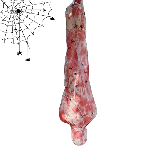 LAANCOO Cocoon Corpse Halloween Dekorationen Outdoor Hanging Corpse Requisis Scary Fake Leiche in Tasche Dead Opfer gruselige Spukhausdekoration LAANCOO Cocoon Corpse Halloween Dekorationen Outdoor Hanging Corpse Requisis Scary Fake Leiche in Tasche Dead Opfer gruselige Spukhausdekoration von LAANCOO