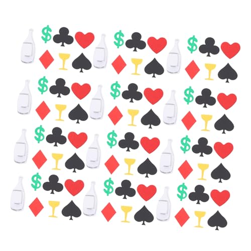 LABRIMP 1 Packung Poker-thema Konfetti Party-dekorationen Foto-requisiten Handwerk Feiern Sie Ihre Party von LABRIMP