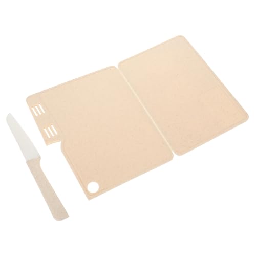 LABRIMP 1 Satz Faltbares Schneidebrett Tragbares Küchenbrett für Gemüse und Fleisch Rutschfest Leicht zu Reinigen für Camping und Kleine Küchen mit Cutter LABRIMP 1 Satz Faltbares Schneidebrett Tragbares Küchenbrett für Gemüse und Fleisch Rutschfest Leicht zu Reinigen für Camping und Kleine Küchen mit Cutter von LABRIMP