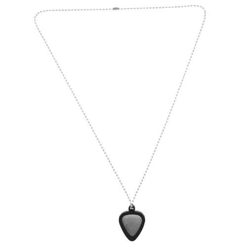 LABRIMP 1 Satz Gitarren Plektrum Halskette aus Herzanhänger mit Verstellbarer Silikon Plektrum für Musiker und Musikliebhaber Langlebig und von LABRIMP