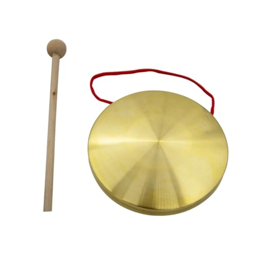 LABRIMP 1 Satz Kleiner Handglocken Gong mit Schlägel Percussion Instrument für Hochwertiger Kupfer Gong für Musikspiele und Aufführungen Durchmesser LABRIMP 1 Satz Kleiner Handglocken Gong mit Schlägel Percussion Instrument für Hochwertiger Kupfer Gong für Musikspiele und Aufführungen Durchmesser von LABRIMP