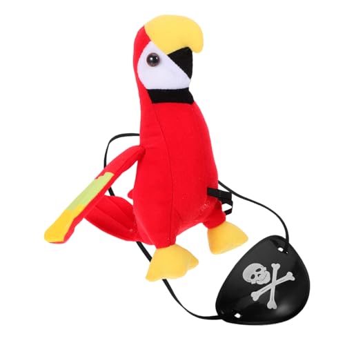 LABRIMP 1 Satz Papagei Kostümparty Accessoires Piratenthema Dekoration Halloween wirft Halloween Honstration Piraten-Augenklappe Kostüm Dekoration Kostüm Augenklappe Kostümzubehör Plastik von LABRIMP