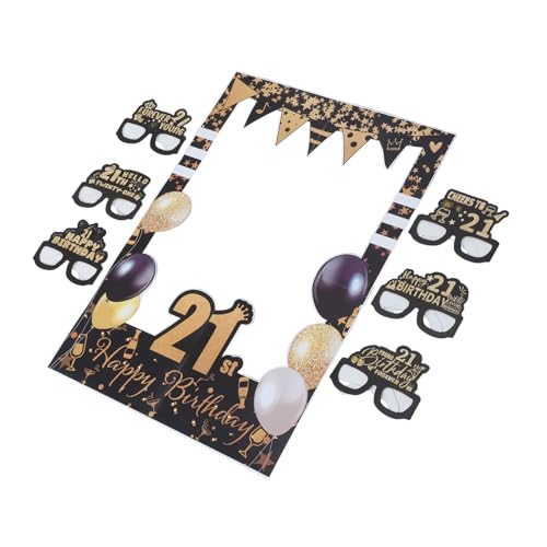 LABRIMP 1 Set Birthday Party Paper Paper Brillen Dekorationen Mit 21. Geburtstagsfeier Selfie Frame Photo Booth Requisiten Für Männer Frauen Frauen LABRIMP 1 Set Birthday Party Paper Paper Brillen Dekorationen Mit 21. Geburtstagsfeier Selfie Frame Photo Booth Requisiten Für Männer Frauen Frauen von LABRIMP