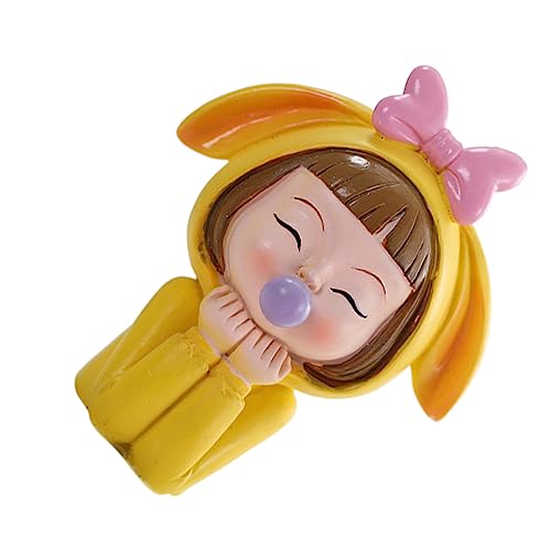 LABRIMP 1 Stück Vivid Bubble Girl Statue Einzigartige Tortendekoration für Geburtstagsfeiern Kreative Kuchenornamente aus Hochwertigem Harz Mädchenfigur für Festliche Anlässe und Partys von LABRIMP