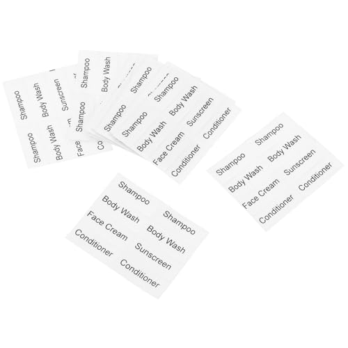 LABRIMP 10 Blatt Reiseetiketten für Kosmetikflaschen Selbstklebende Klare Aufkleber für Shampoos und Pflegeprodukte Wasserfeste Sub Flasche Etiketten für Einfache Organisation Beim Reisen LABRIMP 10 Blatt Reiseetiketten für Kosmetikflaschen Selbstklebende Klare Aufkleber für Shampoos und Pflegeprodukte Wasserfeste Sub Flasche Etiketten für Einfache Organisation Beim Reisen von LABRIMP