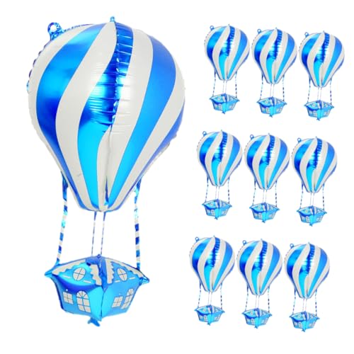 LABRIMP 10 Stück Aluminiumfolie Heißluftballon Luftballons Partydekoration für Geburtstag Shower Hochzeit Weihnachtsfest Innen Außen Geeignet LABRIMP 10 Stück Aluminiumfolie Heißluftballon Luftballons Partydekoration für Geburtstag Shower Hochzeit Weihnachtsfest Innen Außen Geeignet von LABRIMP