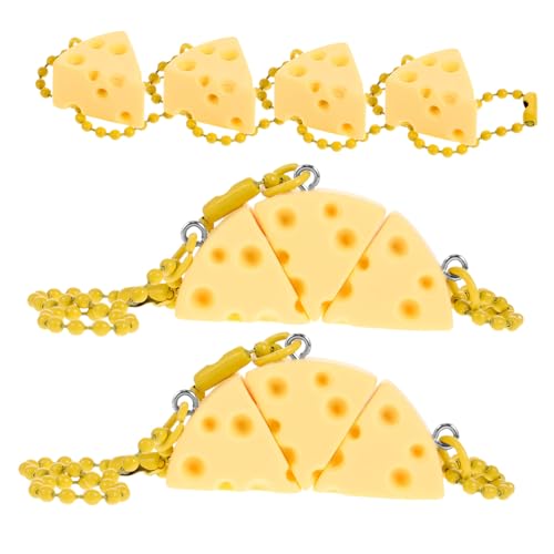 LABRIMP 10 Stück Käse Ornamente Schlüsselanhänger Anhänger Für Geldbörse Anhänger Schlüsselanhänger Käse Schlüsselanhänger Schlüsselanhänger Anhänger Für Autoschlüssel von LABRIMP