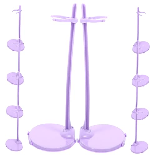 LABRIMP 10 Stück Stabile Puppenständer aus Kunststoff Tragbare Halterung für Doll Display Platzsparendes Gestell zur Sicheren Aufbewahrung und Präsentation von Puppen Tisch und Regal von LABRIMP
