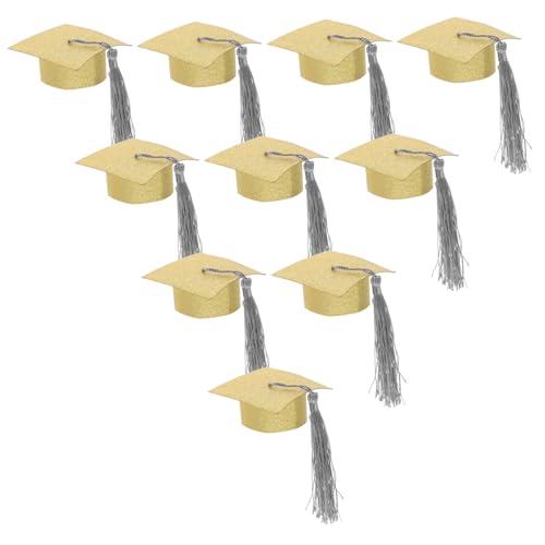 LABRIMP 10 Stück Teiliges Doktorhut Goblet Deckel für Abschlussfeiern Party Dekorationen Vielseitig Einsetzbar aus Strapazierfähigem Papier für Verschiedene Bechergrößen LABRIMP 10 Stück Teiliges Doktorhut Goblet Deckel für Abschlussfeiern Party Dekorationen Vielseitig Einsetzbar aus Strapazierfähigem Papier für Verschiedene Bechergrößen von LABRIMP