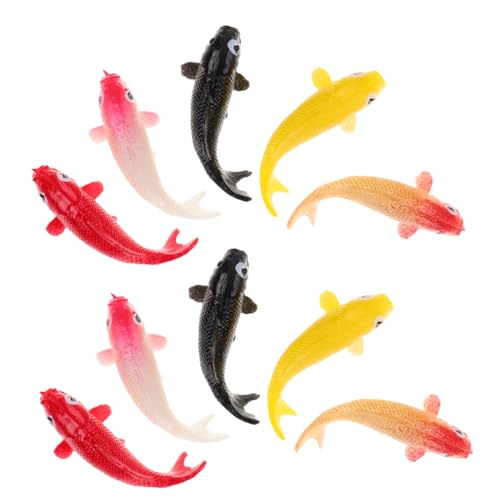 LABRIMP 10 Stück Teiliges Mini Koi Fischfiguren für Aquarien Dekoration Realistische Miniatur Koi Modelle Rot für Kreative Fischtank Gestaltung LABRIMP 10 Stück Teiliges Mini Koi Fischfiguren für Aquarien Dekoration Realistische Miniatur Koi Modelle Rot für Kreative Fischtank Gestaltung von LABRIMP