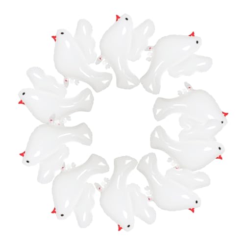 LABRIMP 10 Stück Teiliges Weißer Friedenstauben Folienballons Langlebige Aluminiumfolie Taubenform Vielseitige Partydeko für Taufe Babyparty Gender Reveal Festliche Anlässe LABRIMP 10 Stück Teiliges Weißer Friedenstauben Folienballons Langlebige Aluminiumfolie Taubenform Vielseitige Partydeko für Taufe Babyparty Gender Reveal Festliche Anlässe von LABRIMP