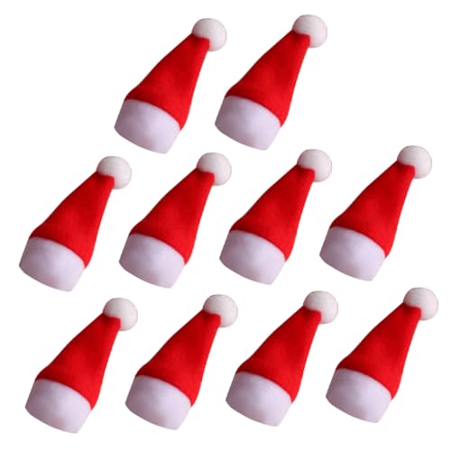 LABRIMP 10 Stück Weihnachtsmütze Weihnachtsmann Weihnachtshut Weihnachtszubehör weihnachten Lutscherhut LABRIMP 10 Stück Weihnachtsmütze Weihnachtsmann Weihnachtshut Weihnachtszubehör weihnachten Lutscherhut von LABRIMP