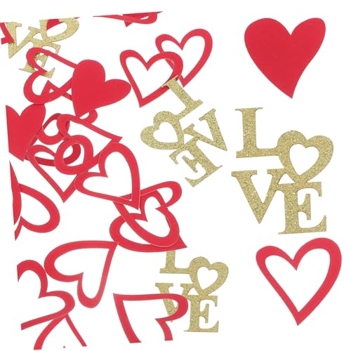 LABRIMP 100 Stück Konfetti Hochzeit Deko Rote Goldene Papierkonfetti für Valentinstag Hochzeiten Jubiläen Verlobungen Romantische Tischdekoration für Feste LABRIMP 100 Stück Konfetti Hochzeit Deko Rote Goldene Papierkonfetti für Valentinstag Hochzeiten Jubiläen Verlobungen Romantische Tischdekoration für Feste von LABRIMP