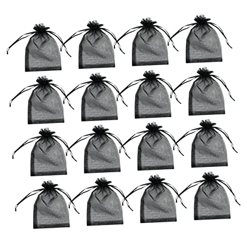 LABRIMP 100 Stück Pure Color Pearl Gauze Beutel mit Zugband für Schwarz Aufbewahrung für Hochzeiten Partys und Geschenkespenden LABRIMP 100 Stück Pure Color Pearl Gauze Beutel mit Zugband für Schwarz Aufbewahrung für Hochzeiten Partys und Geschenkespenden von LABRIMP
