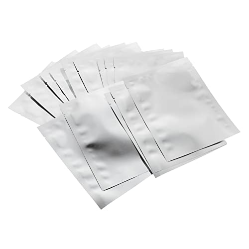 LABRIMP 100Stücke Aluminium Folien Vakuumverpackungsbeutel Lebensmittelsicher Versiegelbar mit Förmigem Einschnitt für Einfache Handhabung für Lebensmittelaufbewahrung LABRIMP 100Stücke Aluminium Folien Vakuumverpackungsbeutel Lebensmittelsicher Versiegelbar mit Förmigem Einschnitt für Einfache Handhabung für Lebensmittelaufbewahrung von LABRIMP