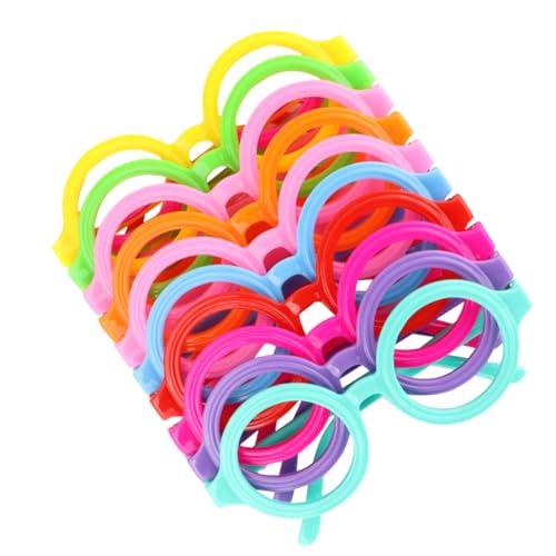 LABRIMP 10Stücke Brillenrahmen Lustige Brille Accessoire für Partys Brillenrahmen Fotorequisiten für Fasching und Feiern von LABRIMP