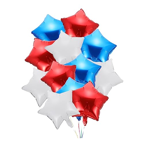 LABRIMP 12 Stück Teiliges Aluminiumfolie Stern Luftballons in Rot Weiß Blau Patrioten Deko für Memorial Day Veteranentag Labor Day Vielseitig für Zimmer Garten Party Fotohintergrund LABRIMP 12 Stück Teiliges Aluminiumfolie Stern Luftballons in Rot Weiß Blau Patrioten Deko für Memorial Day Veteranentag Labor Day Vielseitig für Zimmer Garten Party Fotohintergrund von LABRIMP