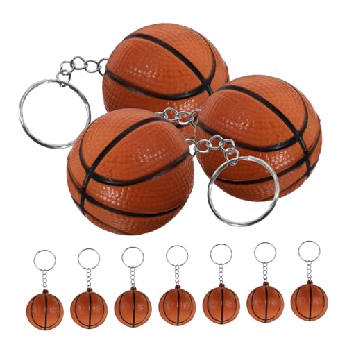 LABRIMP 12 Stück Teiliges PU Basketball Schlüsselanhänger Mini Basketball Anhänger Detailreiche Sport Schlüsselringe Leichte Taschen und Schlüssel Deko für Spieler Unisex Geschenkidee LABRIMP 12 Stück Teiliges PU Basketball Schlüsselanhänger Mini Basketball Anhänger Detailreiche Sport Schlüsselringe Leichte Taschen und Schlüssel Deko für Spieler Unisex Geschenkidee von LABRIMP