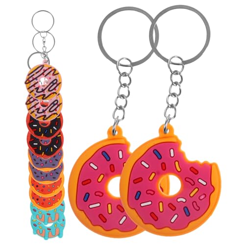 LABRIMP 12 Stück Teiliges Süße Donut Schlüsselanhänger aus Weichem PVC Modische Anhänger für Taschen und Schlüssel Realistische Simulation Stilvoller Beutel Charm Vielseitig Verwendbar LABRIMP 12 Stück Teiliges Süße Donut Schlüsselanhänger aus Weichem PVC Modische Anhänger für Taschen und Schlüssel Realistische Simulation Stilvoller Beutel Charm Vielseitig Verwendbar von LABRIMP