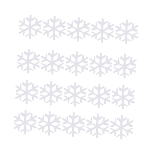 LABRIMP 1200 Stk Schneeflocken-Konfettis Schneeflocken-Tischstreuungen Schneeflocken-Ornamente Tischdekoration weiße Pailletten-Schneeflocken Weihnachten Esstisch Zubehör von LABRIMP