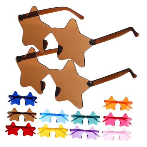 LABRIMP 14Stücke Stern Sonnenbrillen Randlose Partybrillen für Festivals Strand und Geburtstagsfeiern Sonnenbrille Gemischten Farben Partyzubehör LABRIMP 14Stücke Stern Sonnenbrillen Randlose Partybrillen für Festivals Strand und Geburtstagsfeiern Sonnenbrille Gemischten Farben Partyzubehör von LABRIMP