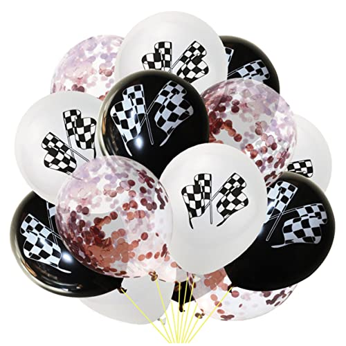 LABRIMP 15 Stk Party-konfetti-ballon Dekor Luftballons Lauflernwagen Konfetti-latexballon Party-latexballon F1 Einstellen Emulsion von LABRIMP