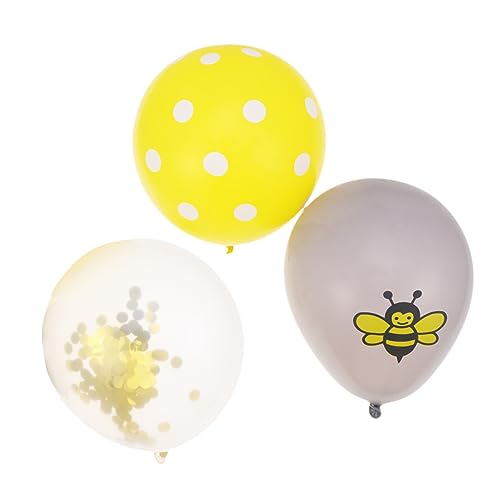 LABRIMP 15 Stück 12 Latexballons Zubehör für Partydekoration Bienenballons luftballons Bausatz für Partyballons Karikatur dekorative Gegenstände einstellen von LABRIMP