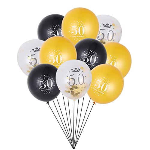 LABRIMP 15St Partyballons Dekorationen präsentieren Konfettiballons zum Geburtstag Ballongas luftballons Zahlenballons Partyzubehör Ballon für die Party Anzahl schmücken Geschenk von LABRIMP