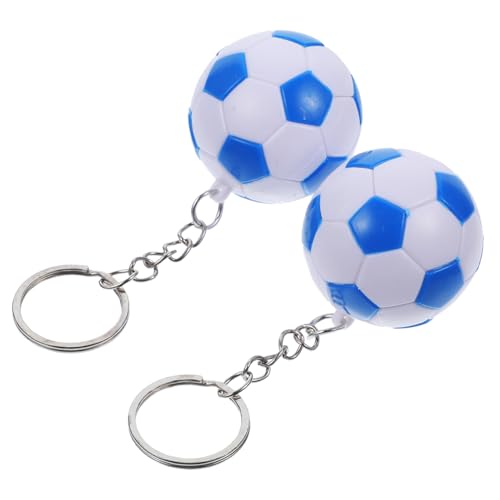 LABRIMP 2 STÜCK Fußball Schlüsselanhänger Blau Kreative Fußball Deko für Kindergeburtstag Schulkarneval und Partygastgeschenke Robust und Modisch LABRIMP 2 STÜCK Fußball Schlüsselanhänger Blau Kreative Fußball Deko für Kindergeburtstag Schulkarneval und Partygastgeschenke Robust und Modisch von LABRIMP