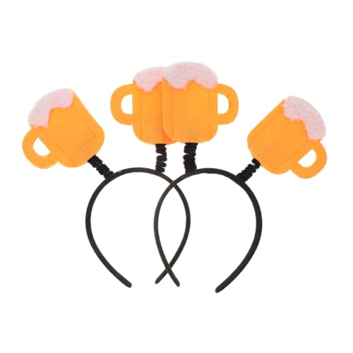 LABRIMP 2 Stk. Party Stirnband Bierkrug Design Haarreif für Oktoberfest Bar Karneval und Geburtstagsfeiern Festlicher Kopfschmuck für Damen und Herren LABRIMP 2 Stk. Party Stirnband Bierkrug Design Haarreif für Oktoberfest Bar Karneval und Geburtstagsfeiern Festlicher Kopfschmuck für Damen und Herren von LABRIMP