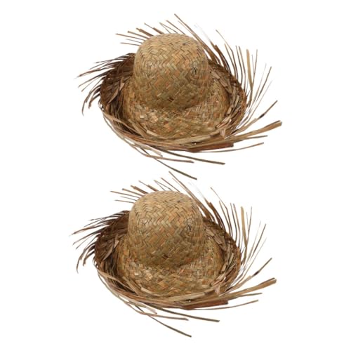 LABRIMP 2 Stück Beachcomber-strohhut, Luau-strandhut, Bauernhut, Breite Krempe, Strandhut, Mexiko-kostüm, Kopfbedeckung Für Sommerferien, Tropisches Luau-partyzubehör LABRIMP 2 Stück Beachcomber-strohhut, Luau-strandhut, Bauernhut, Breite Krempe, Strandhut, Mexiko-kostüm, Kopfbedeckung Für Sommerferien, Tropisches Luau-partyzubehör von LABRIMP