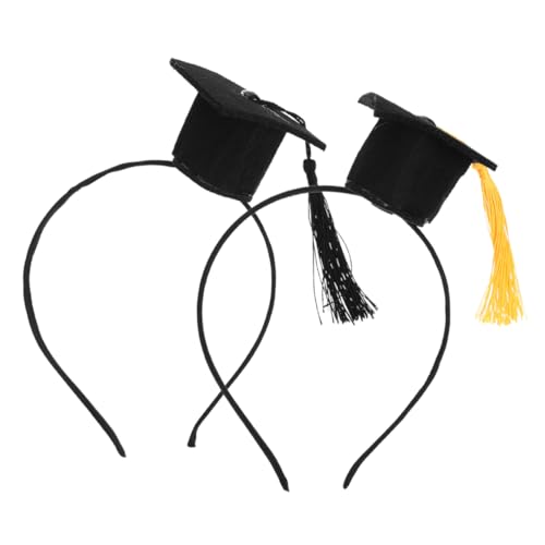 LABRIMP 2 Stück Doktorhut Haarband mit Quasten Abschlussfeier Haarschmuck Vielseitige Dekoration für Partys Cosplay und Erinnerungsfotos Bequem und LABRIMP 2 Stück Doktorhut Haarband mit Quasten Abschlussfeier Haarschmuck Vielseitige Dekoration für Partys Cosplay und Erinnerungsfotos Bequem und von LABRIMP