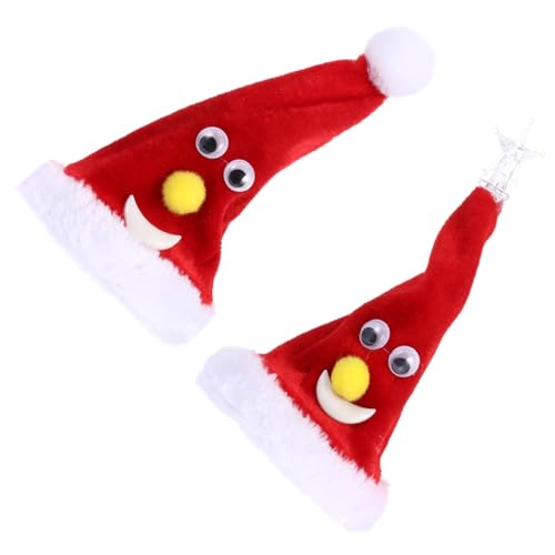 LABRIMP 2 Stück Elektrische Wackel Weihnachtsmützen Lustige Party Dekoration für Weihnachten für Zuhause Garten und Bar Pet Material Batteriefrei Weihnachtsatmosphäre Schaffen LABRIMP 2 Stück Elektrische Wackel Weihnachtsmützen Lustige Party Dekoration für Weihnachten für Zuhause Garten und Bar Pet Material Batteriefrei Weihnachtsatmosphäre Schaffen von LABRIMP