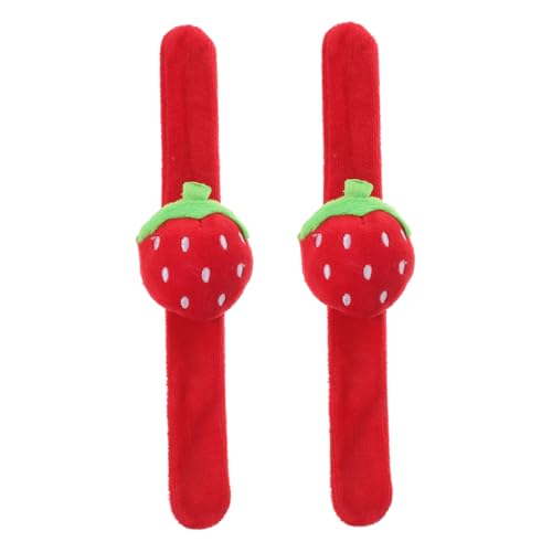 LABRIMP 2 Stück Fruchtförmige Plüsch Slap Armbänder für Partydekoration und und Bequem für Geburtstagsfeiern und Schulveranstaltungen LABRIMP 2 Stück Fruchtförmige Plüsch Slap Armbänder für Partydekoration und und Bequem für Geburtstagsfeiern und Schulveranstaltungen von LABRIMP