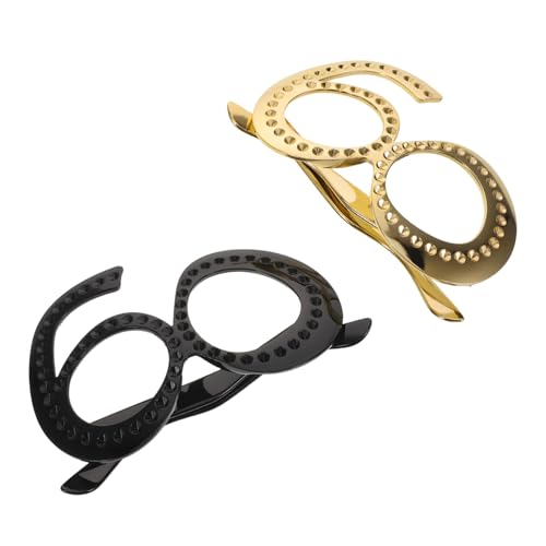 LABRIMP 2 Stück Geburtstag Brillen Lustige Zahlenbrille Partyaccessoire Wiederverwendbare Fotorequisite Schwarz und Gold Feier Dekoration für Geburtstagsfeiern LABRIMP 2 Stück Geburtstag Brillen Lustige Zahlenbrille Partyaccessoire Wiederverwendbare Fotorequisite Schwarz und Gold Feier Dekoration für Geburtstagsfeiern von LABRIMP