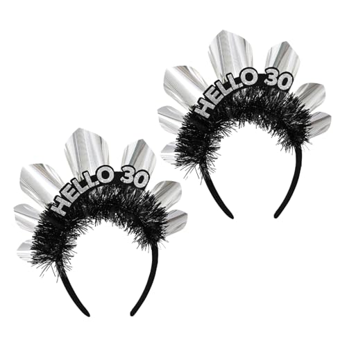LABRIMP 2 Stück Happy Birthday Haarreif Verstellbare Krone für Frauen und Mädchen Leichtes Bequemes Party-accessoire Passform für Geburtstagsfeiern und Fotoshootings von LABRIMP