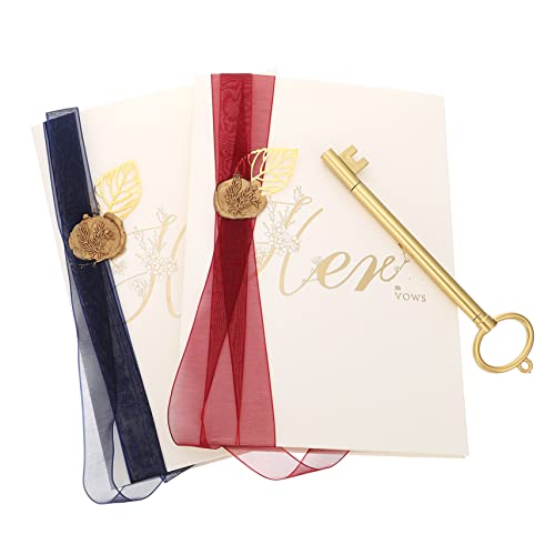 LABRIMP 2 Stück Hochzeits Eid Karten Hochzeitsdeklarationskarten mit Feinem Design und Satinband für Hochzeiten und Romantische Anlässe LABRIMP 2 Stück Hochzeits Eid Karten Hochzeitsdeklarationskarten mit Feinem Design und Satinband für Hochzeiten und Romantische Anlässe von LABRIMP