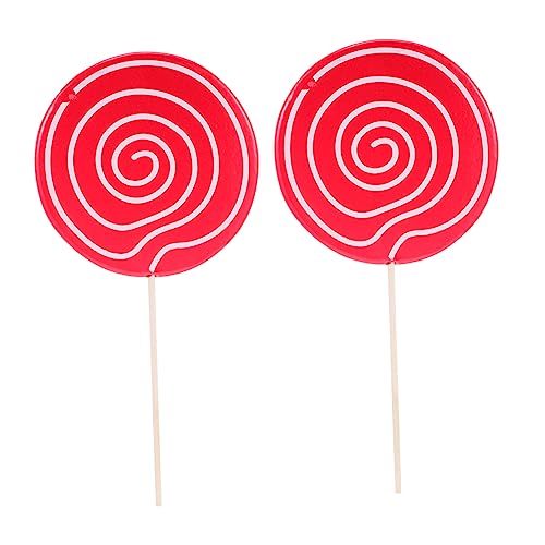 LABRIMP 2 Stück Kreative Fotografie Requisiten Einzigartige Simulation Lollipop Dekorationen für Szenen und DIY Projekte Durchmesser Rote Farben LABRIMP 2 Stück Kreative Fotografie Requisiten Einzigartige Simulation Lollipop Dekorationen für Szenen und DIY Projekte Durchmesser Rote Farben von LABRIMP