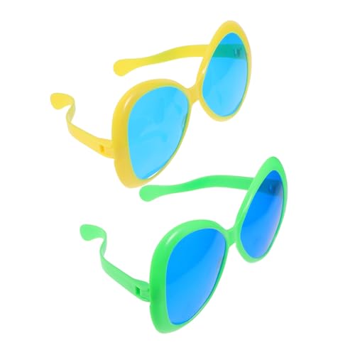 LABRIMP 2 Stücke Hawaiianische Lustige Brille Neuartige Sonnenbrille Partykleid, Lustige Brille Partybrille Für Meerjungfrauen Spa Photo Booth Requisiten Brillen Party Augenbrille Plastik von LABRIMP